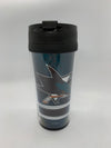 NHL San Jose Sharks Plastic Travel Mug with Lid