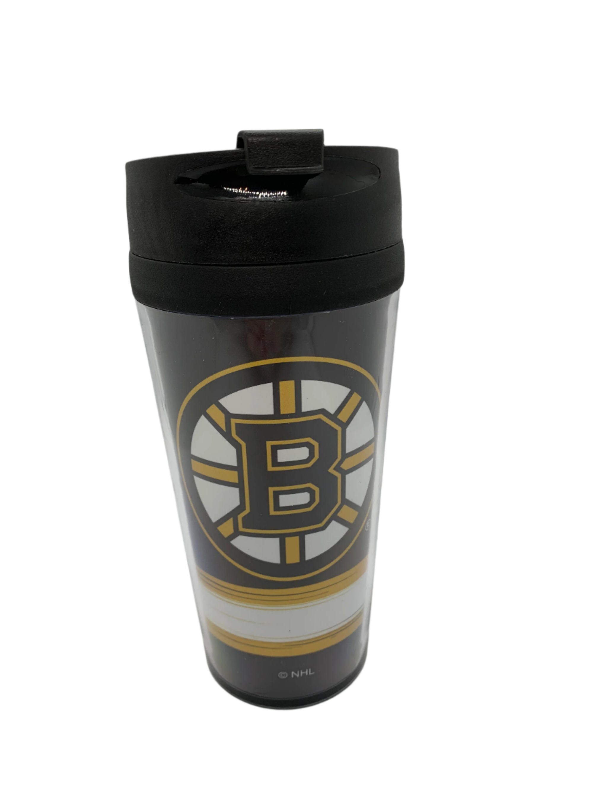 NHL Boston Bruins Plastic Travel Mug with Lid