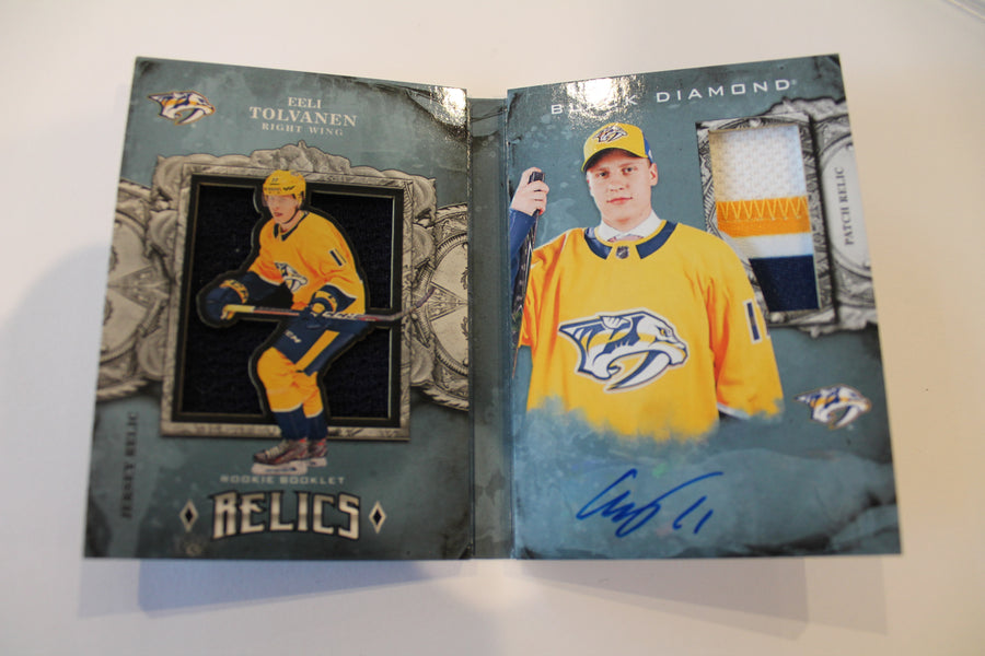 Eeli Tolvanen Rookie Booklet Relics