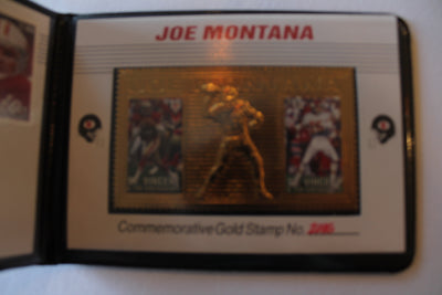 JOE MONTANA COMMEMORATIVE GOLD STAMP