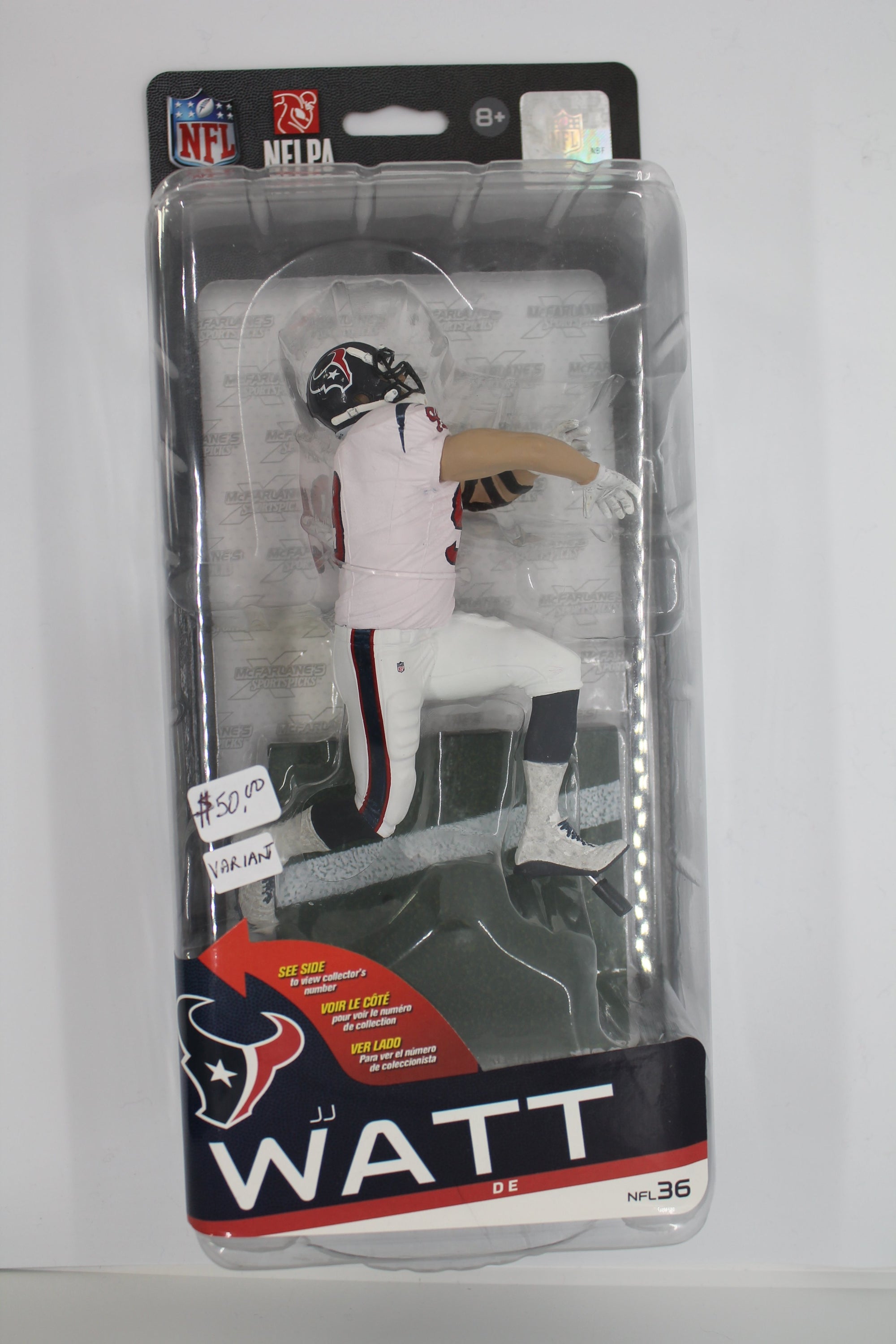 JJ Watt McFarlane Houston Texans Sports Picks Series 36 Action Figure [White Pants]