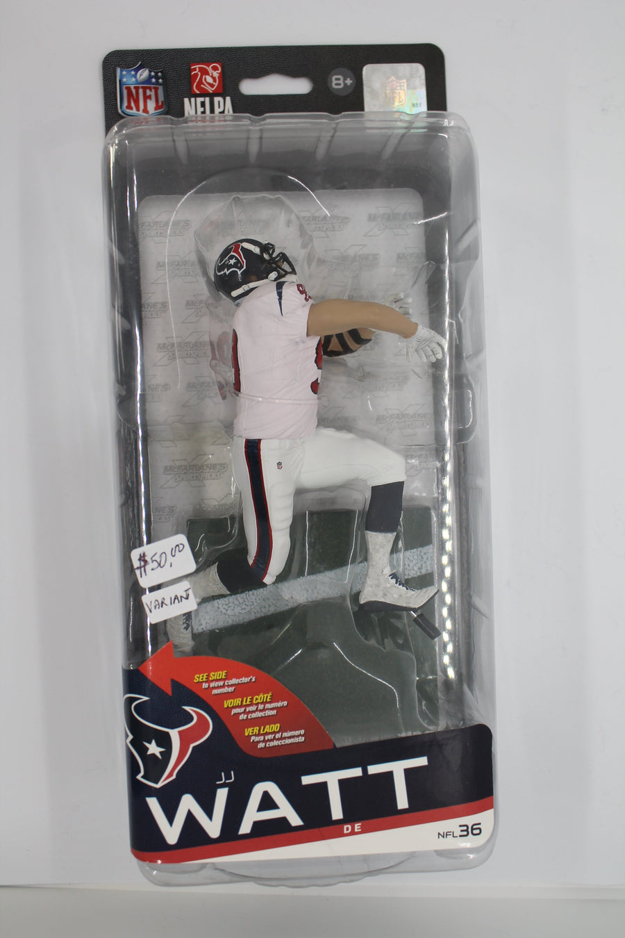 JJ Watt McFarlane Houston Texans Sports Picks Series 36 Action Figure [White Pants]