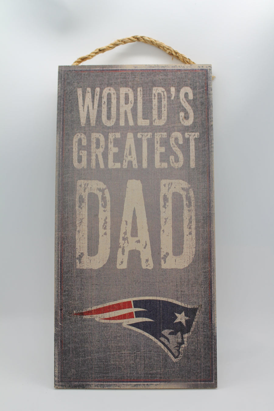 NFL New England Patriots "World's Greatest Dad" Wood Sign