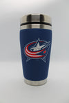 NHL Columbus Blue Jackets 16oz Mugzie Brand Insulated Travel Mug