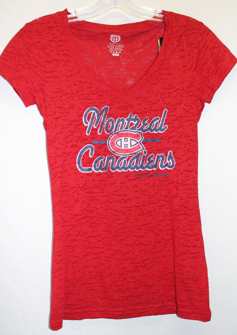 NHL Montreal Canadiens Women's V-Neck T-Shirt