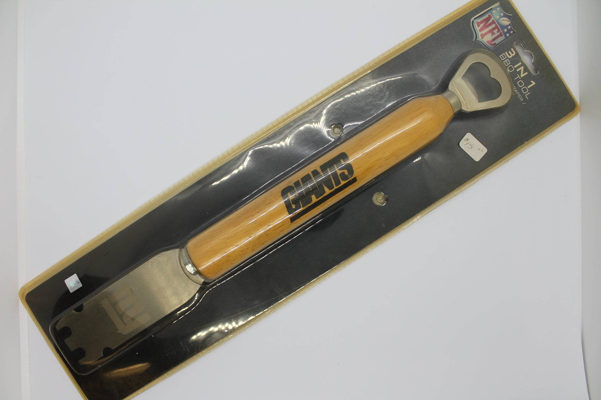 NFL New York Giants 3 in 1 BBQ Tool- Grill Spatula + Scraper + Bottle Opener