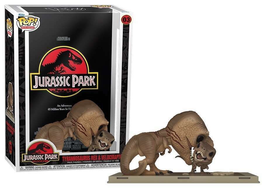 Funko POP Movie Poster Tyrannosaurus Rex & Velociraptor #03-Jurassic Park
