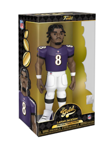 Funko Gold NFL Lamar Jackson  12" -Baltimore Ravens