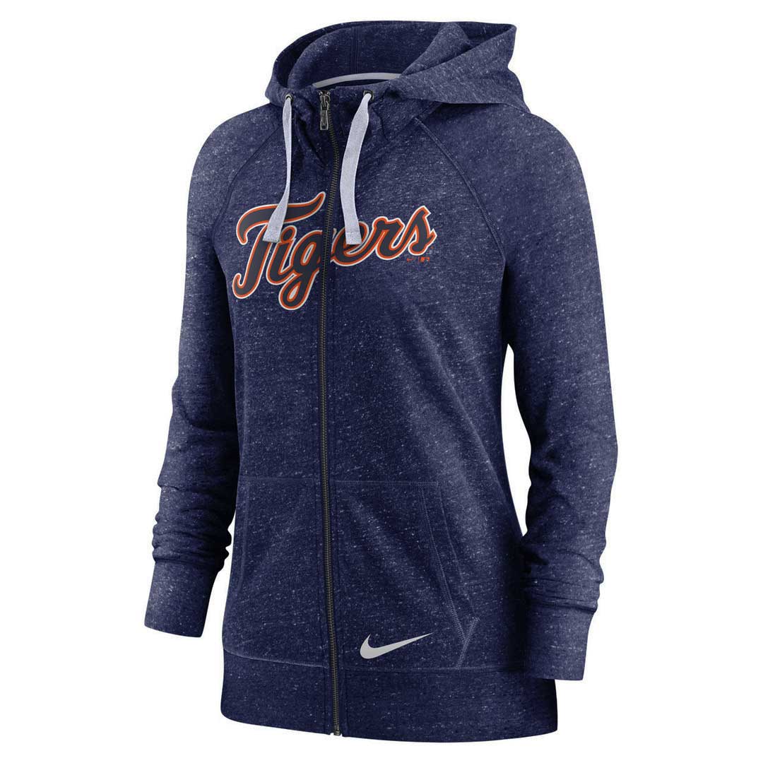 MLB Detroit Tigers Womens Zip Vintage Hoodie