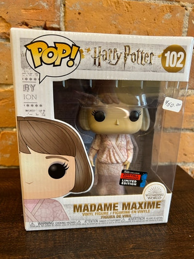 Funko POP Madame Maxime (6")  #102 Funko Exclusive 2019 Convention -Harry Potter (back corner damage-see pictures)