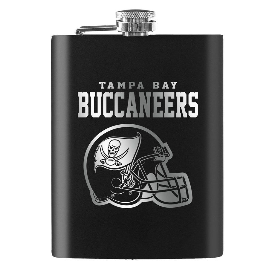 NFL Tampa Bay Buccaneers 8oz Black Lasered Flask