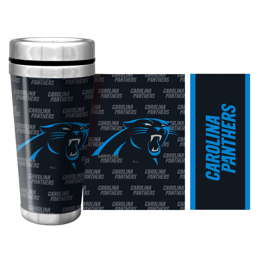 NFL Carolina Panthers 16oz Full Wrap Travel Mug