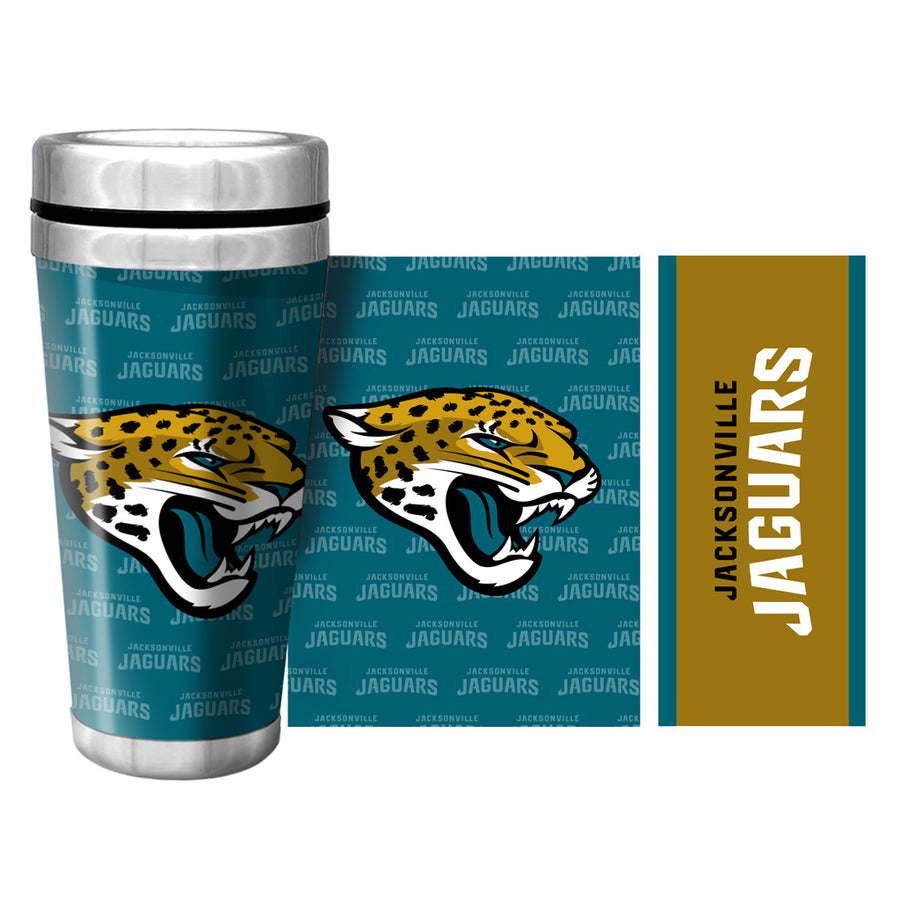 NFL Jacksonville Jaguars 16oz Full Wrap Travel Mug