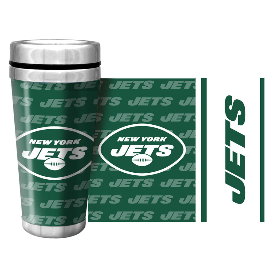 NFL New York Jets 16oz Full Wrap Travel Mug