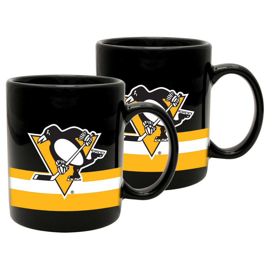 NHL Pittsburg Penguins 11oz Ceramic Coffee Mug Set