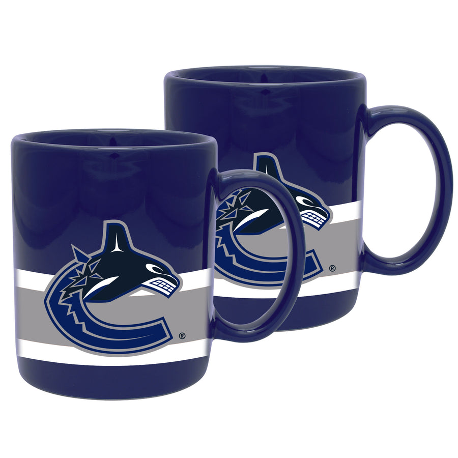 NHL Vancouver Canucks 11oz Ceramic Coffee Mug Set