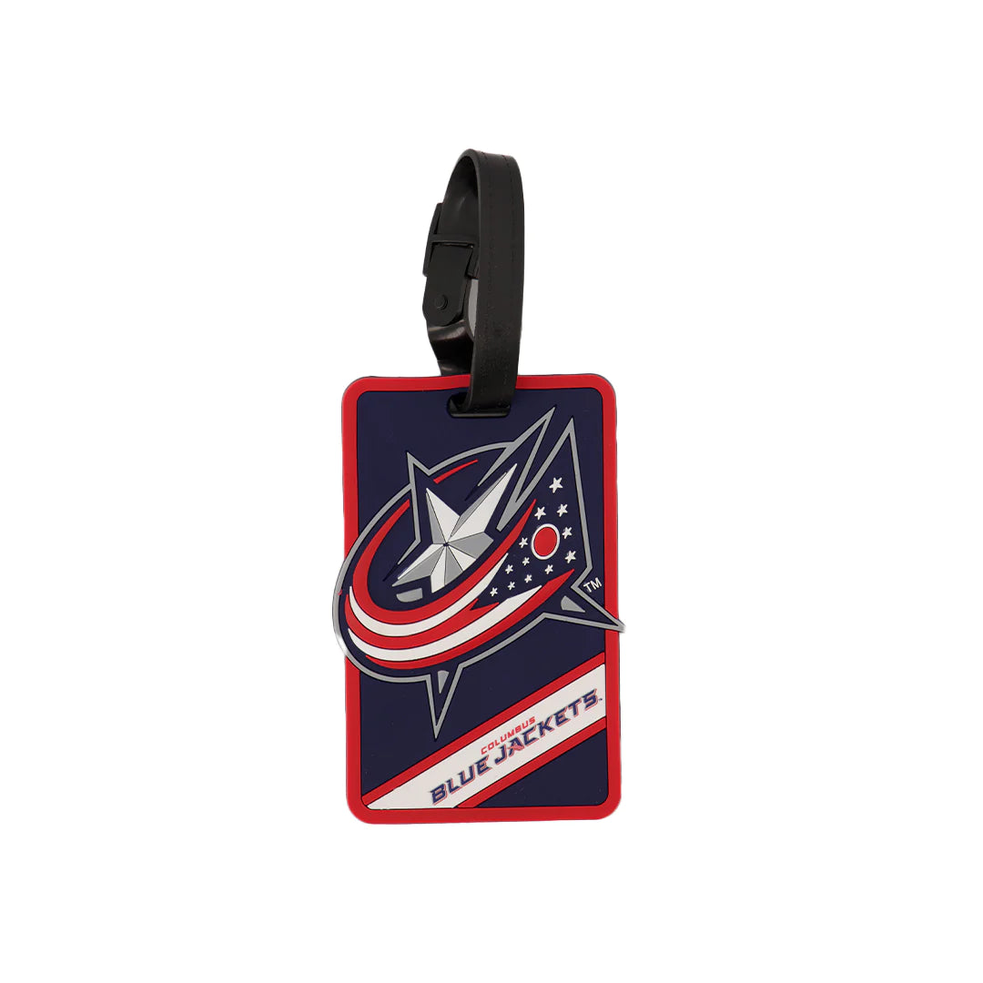 NHL Columbus Blue Jackets Rubber Luggage Tag