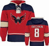 NHL Alex Ovechkin Heavyweight Jersey Lacer Hoodie -Washington Capitals