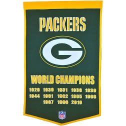 NFL Green Bay Packers  24" x 38" Wool Dynasty Banner