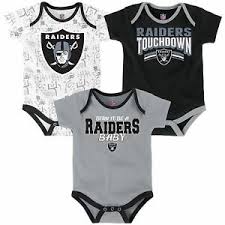 NFL Las Vegas Raiders Infant 3pc Bodysuit Set