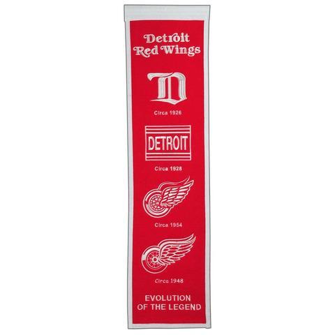 NHL Detroit Red Wings 8" x 32" Wool Heritage Banner