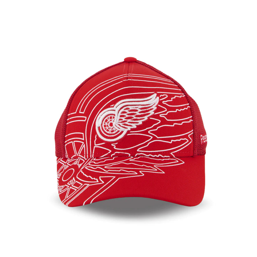 NHL Detroit Red Wings Youth Reebok Flex Mesh Hat