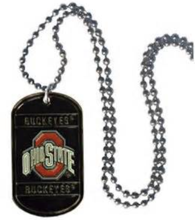 NCAA Ohio State Buckeyes Dog Tag Necklace