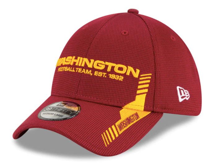 NFL Washington Football Team New Era 39Thirty On-Field Flex Cap