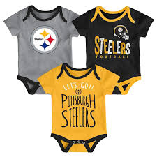 NFL Pittsburgh Steelers Infant 3 pc Bodysuit Set