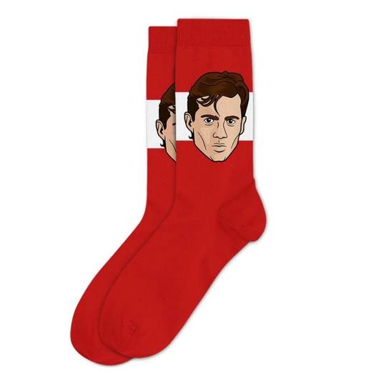NHL Detroit Red Wings Steve Yzerman Sockey Hall of Fame Socks - The Alumni