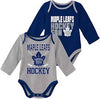 NHL Toronto Maple Leafs Infant 2pc Creeper Set