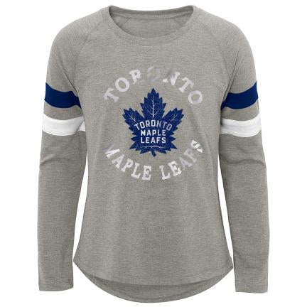 NHL Toronto Maple Leafs Girls (Youth) Long Sleeve Raglan tee