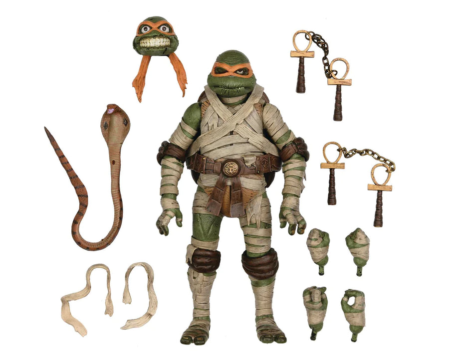 TMNT Michelangelo as The Mummy X Universal Monsters -Ultimate Figure by NECA