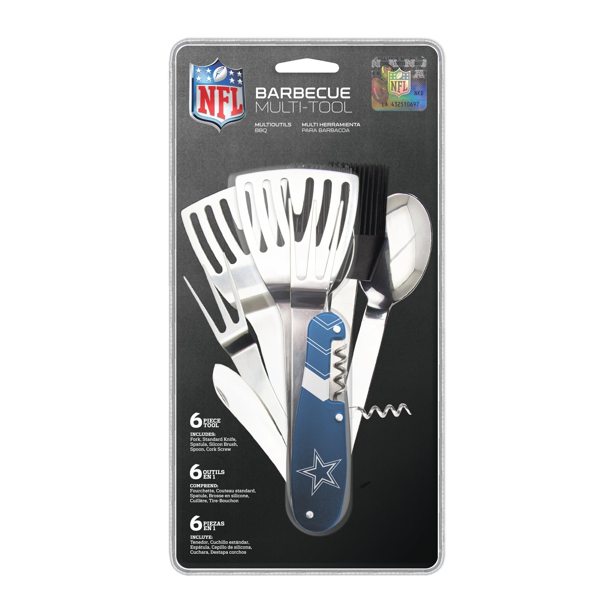 NFL Dallas Cowboys BBQ Multi Tool (6 piece tool)