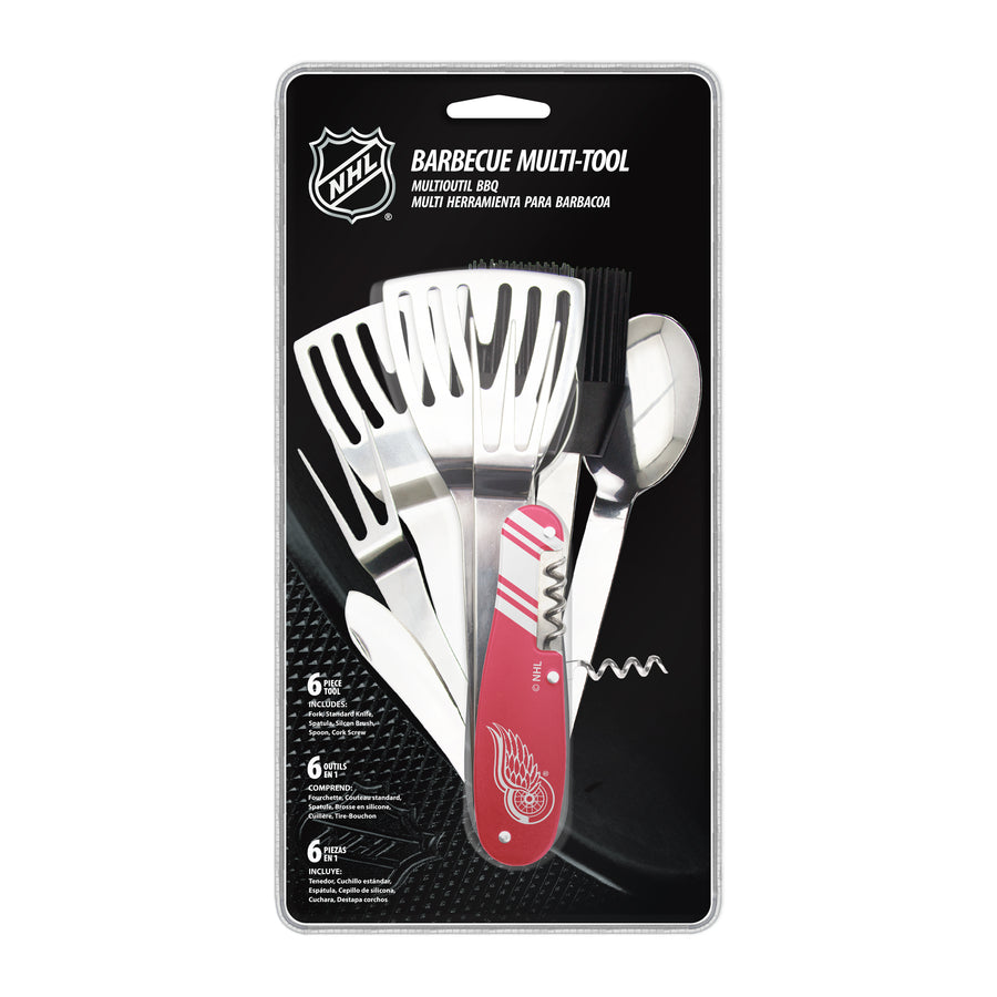 NHL Detroit Red Wings BBQ Multi Tool (6 piece tool)