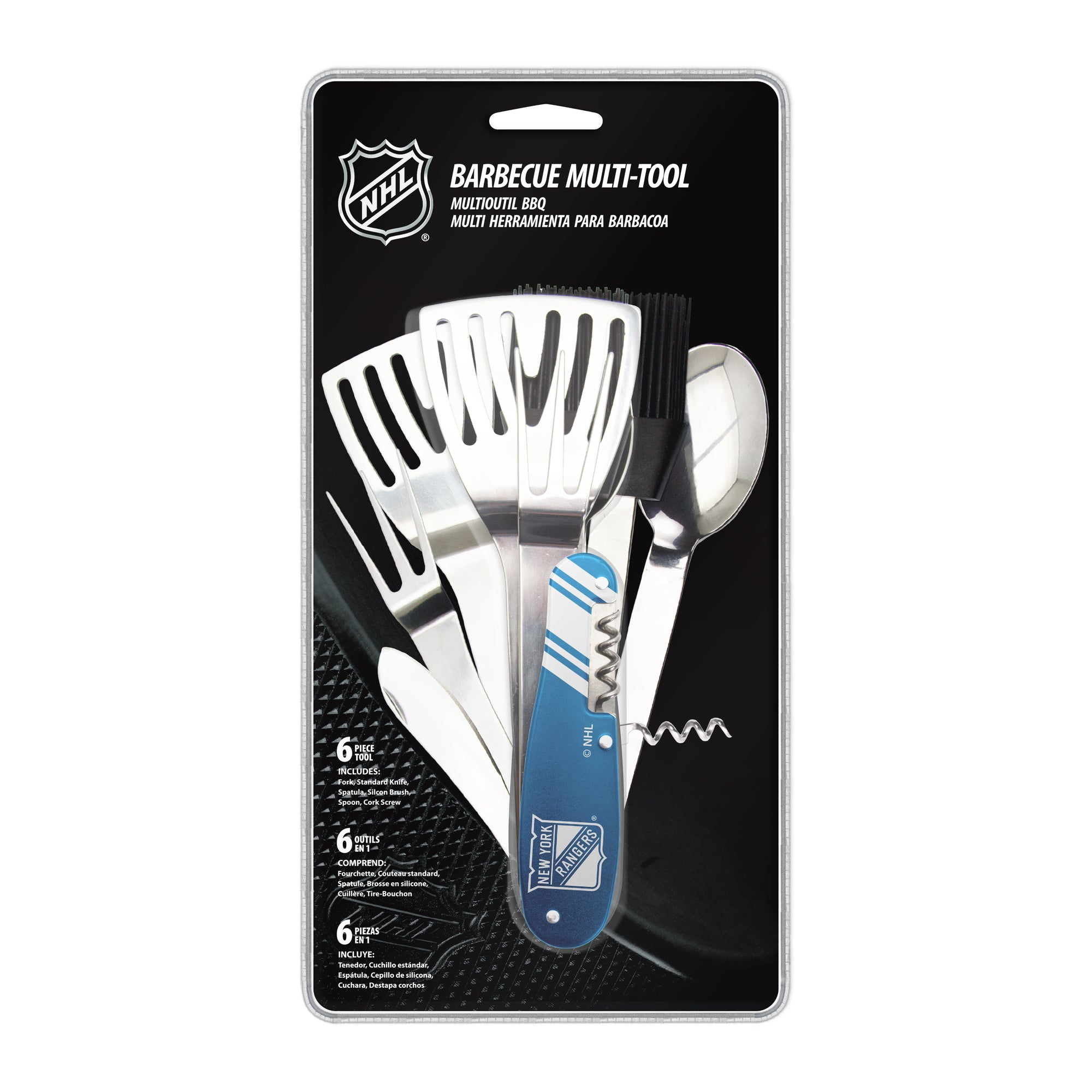NHL New York Rangers BBQ Multi Tool (6 piece tool)