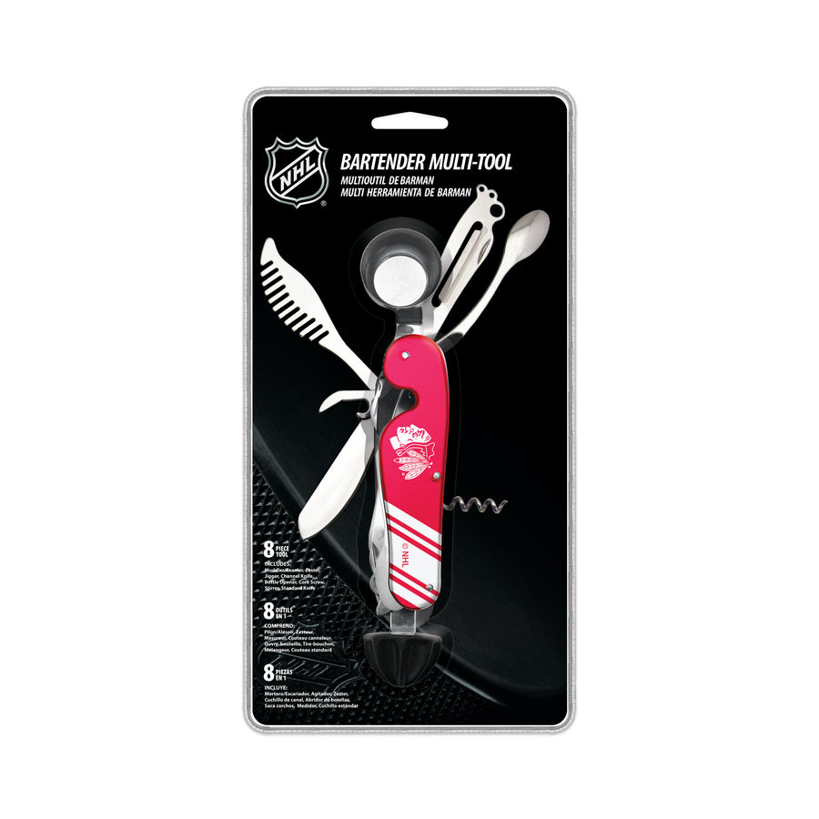 NHL Chicago Blackhawks Bartender Multi-Tool (8 piece tool)
