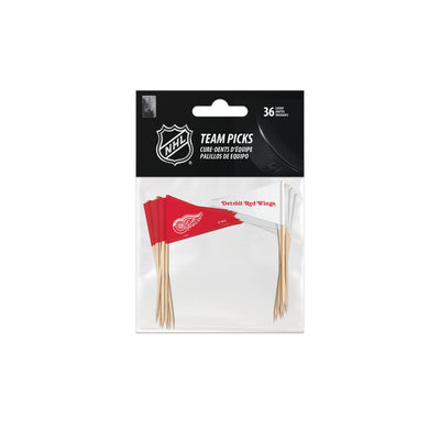 NHL Detroit Red Wings Team Food Toothpicks