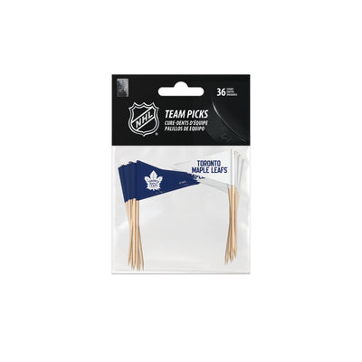 NHL Toronto Maple Leaf Team Food Toothpicks