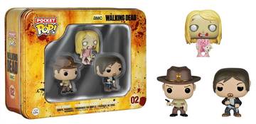 Funko POP The Walking Dead  #02 Pocket POP (3 pack tin)