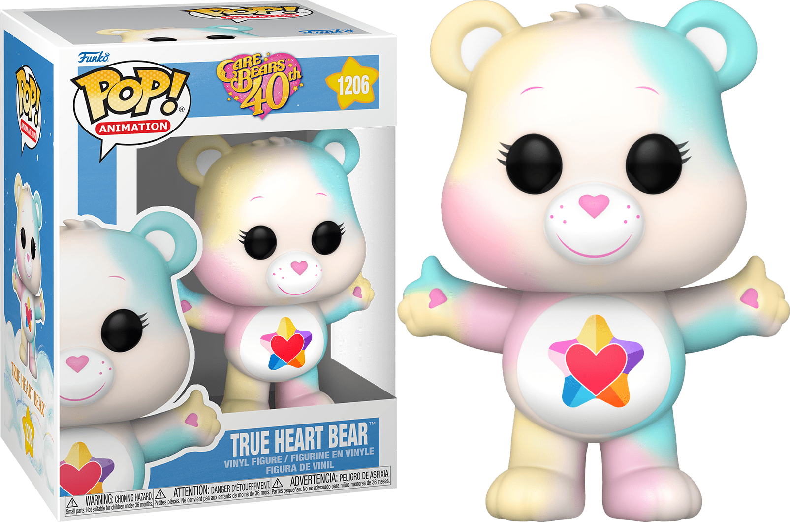 Funko POP True Heart Bear #1206 -Care Bears 40th Anniversary