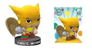 Little Mates DC Comics Hawk Woman Figurine and Puff Sticker