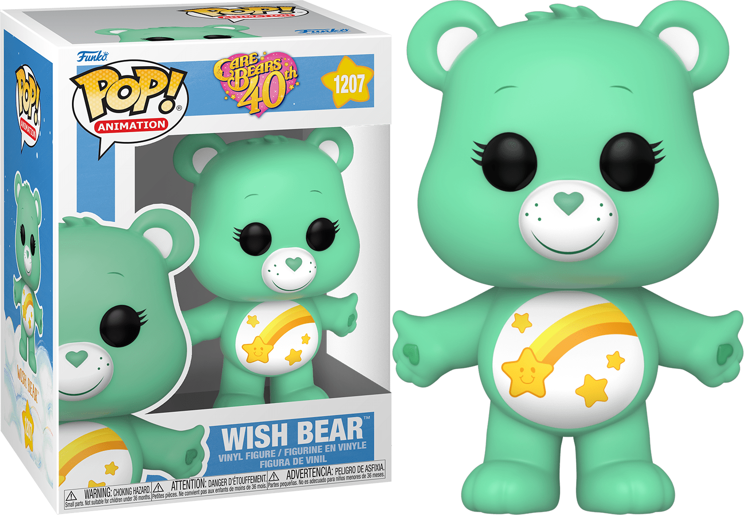 Funko POP Wish Bear #1207  -Care Bears 40th Anniversary