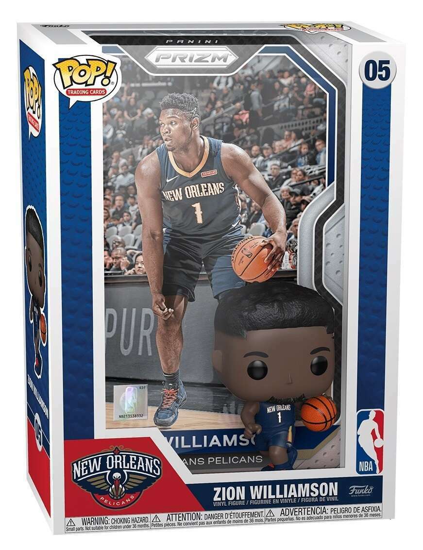 Funko POP NBA Zion Williamson #05 Trading Card Cover- New Orleans Pelicans