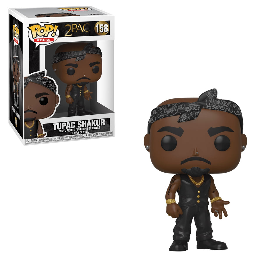 Funko POP Rocks Tupac Shakur (Black Vest) #158