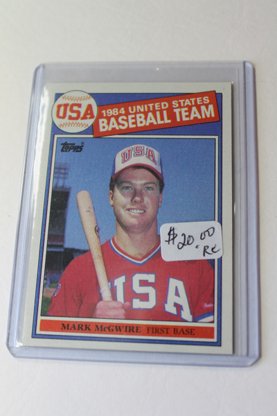 Mark McGwire 1985 Topps Rookie Card