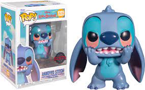 Funko POP Annoyed Stitch #1222 Special Edition - Disney's Lilo & Stitch (small box damage-see pics)