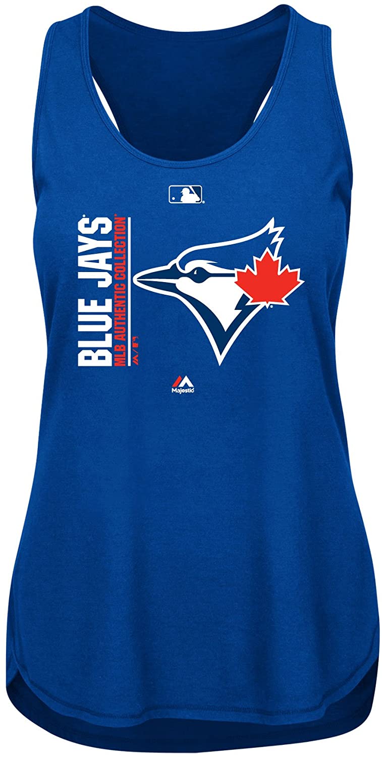 MLB Toronto Blue Jays Womens Majestic Authentic Collection Tank Top
