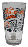 NFL Denver Broncos 16 oz Spirit Mixing Glass