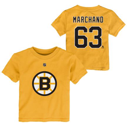NHL Boston Bruins Youth "Marchand #63" Tee with logo